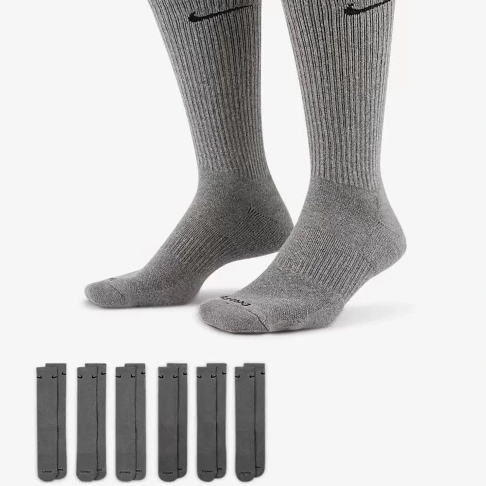 NIKE  Training Crew Socks (6 Pairs) Nike Everyday Cushioned